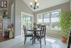 Breakfast nook, looking out towards backyard - 