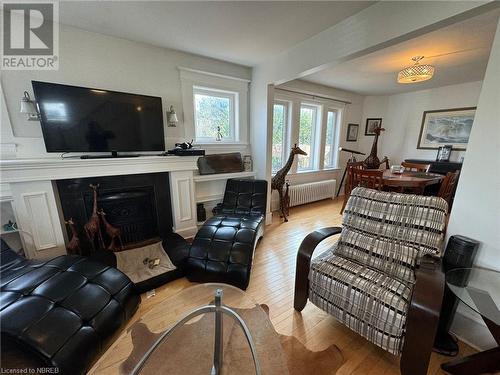 491 Mcconnell Street, Mattawa, ON - Indoor Photo Showing Living Room With Fireplace