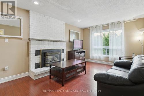 68 Burgby Avenue, Brampton (Northwood Park), ON - Indoor Photo Showing Living Room With Fireplace