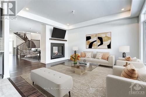 76 Big Dipper Street, Ottawa, ON - Indoor Photo Showing Living Room With Fireplace