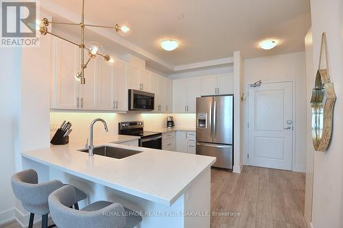 633 - 101 Shoreview Place, Hamilton (Stoney Creek), ON - Indoor Photo Showing Kitchen With Stainless Steel Kitchen With Upgraded Kitchen