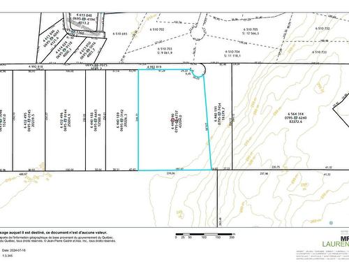 Plan (croquis) - Ch. Lavoie, Amherst, QC 