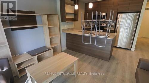 1801 - 318 Spruce Street, Waterloo, ON - Indoor Photo Showing Kitchen With Stainless Steel Kitchen