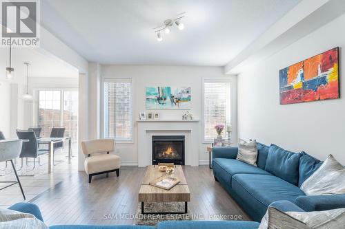 3094 Blackfriar Common, Oakville, ON - Indoor Photo Showing Living Room With Fireplace