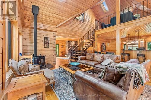 142 Paddy'S Lane, Westport, ON - Indoor Photo Showing Living Room With Fireplace