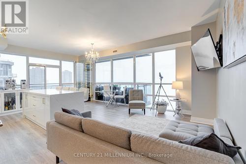 2407 - 16 Brookers Lane, Toronto (Mimico), ON - Indoor Photo Showing Living Room