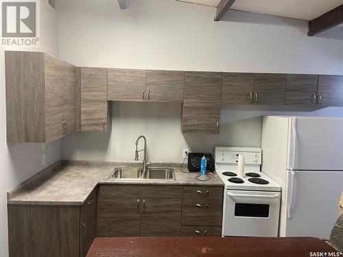 597 Broadway Street W, Fort Qu'Appelle, SK - Indoor Photo Showing Kitchen With Double Sink