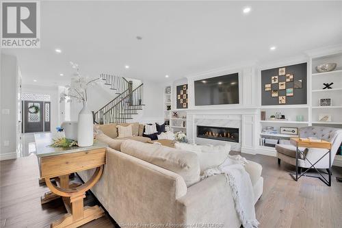 5013 Cremasco, Lasalle, ON - Indoor Photo Showing Living Room With Fireplace