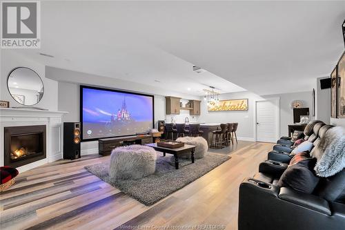 5013 Cremasco, Lasalle, ON - Indoor Photo Showing Living Room With Fireplace