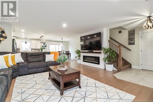 71 Satara Drive, Moncton, NB - Indoor Photo Showing Living Room With Fireplace