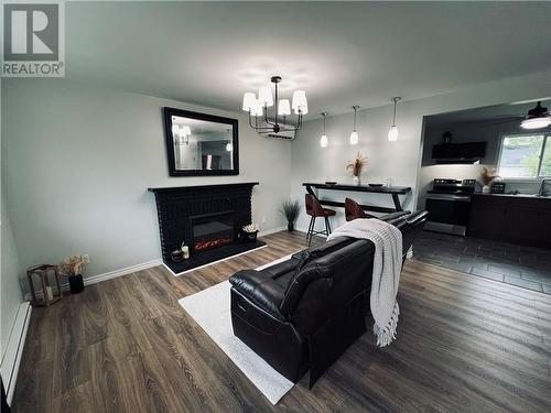 196 Whitney Avenue, Moncton, NB - Indoor Photo Showing Living Room With Fireplace