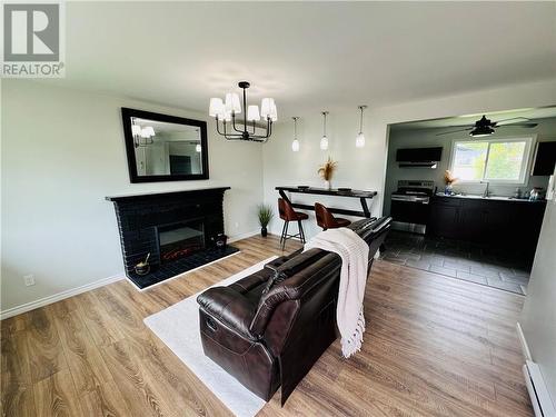 196 Whitney Avenue, Moncton, NB - Indoor Photo Showing Living Room With Fireplace