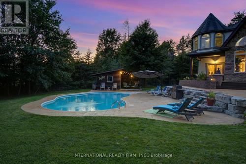 6 Pinehurst Lane, Springwater, ON - Outdoor With In Ground Pool With Deck Patio Veranda With Backyard