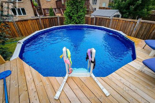 123 Vinton Road, Hamilton (Ancaster), ON - Outdoor With Above Ground Pool With Deck Patio Veranda With Backyard