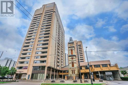 1801 - 389 Dundas Street, London, ON - Outdoor With Balcony With Facade