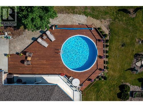 5115 Hartnell Road, Vernon, BC - Outdoor With Above Ground Pool