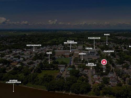 Aerial photo - 200  - 202A Rue St-Étienne, L'Assomption, QC - Outdoor With View