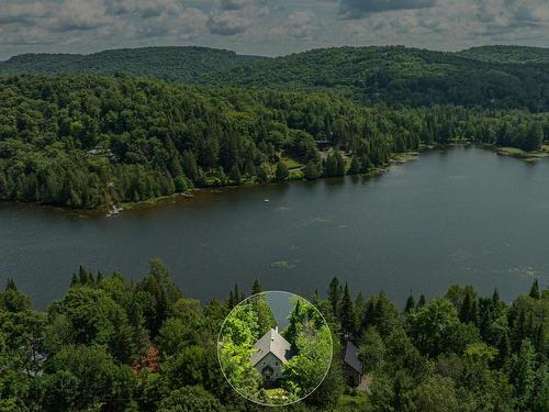 Aerial photo - 376 Ch. Birchwood, Saint-Sauveur, QC - Outdoor With Body Of Water With View