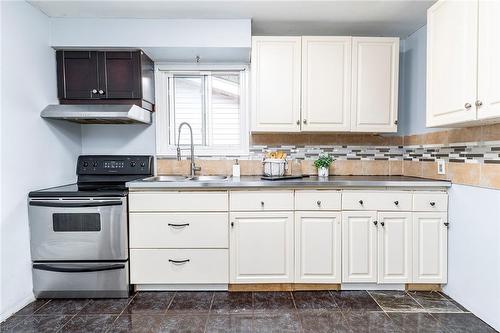 28 East 23Rd Street, Hamilton, ON - Indoor Photo Showing Kitchen With Double Sink