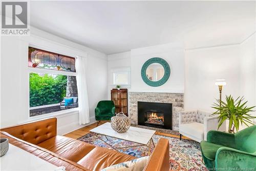 134 Church Street, Moncton, NB - Indoor Photo Showing Living Room With Fireplace