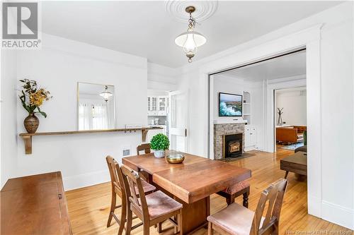 134 Church Street, Moncton, NB - Indoor Photo Showing Dining Room With Fireplace