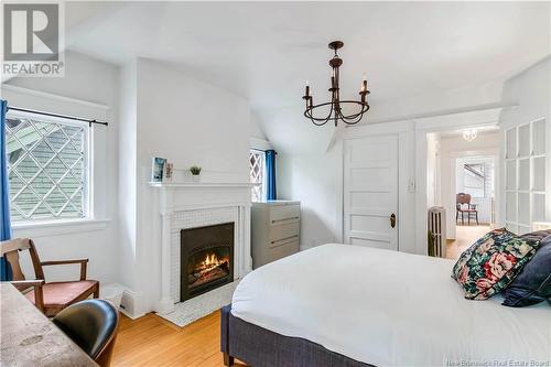 134 Church Street, Moncton, NB - Indoor Photo Showing Bedroom With Fireplace