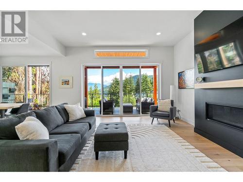 2302 Lakeview Drive Lot# 43, Blind Bay, BC - Indoor Photo Showing Living Room With Fireplace