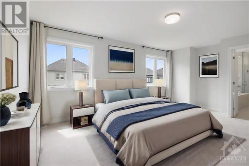 Staged primary bedroom - 127 Alamo Street, Ottawa, ON - Indoor Photo Showing Bedroom