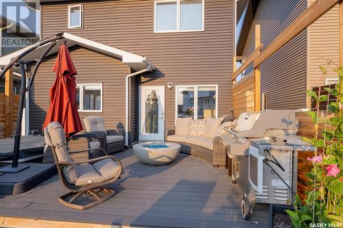 418 Burgess Way, Saskatoon, SK - Outdoor With Deck Patio Veranda With Exterior