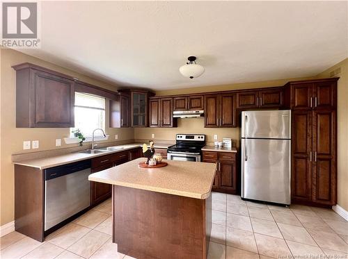 18 Naples Drive, Moncton, NB - Indoor Photo Showing Kitchen With Stainless Steel Kitchen With Double Sink