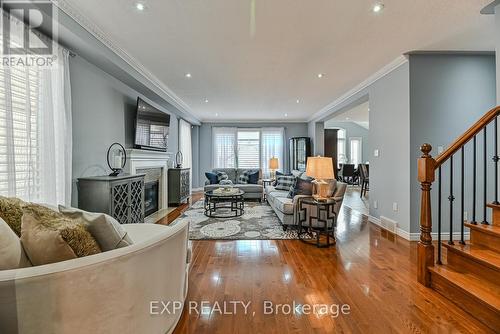 317 Sienna Crescent, Kitchener, ON - Indoor Photo Showing Living Room With Fireplace