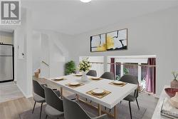 Virtually staged Dining area - 