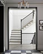 Feature staircase & wainscoting - 