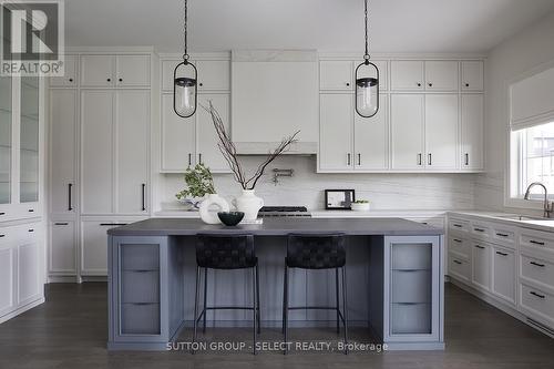 contrast island w/ Dekton mitred-counter - 326 Manhattan Drive, London, ON 