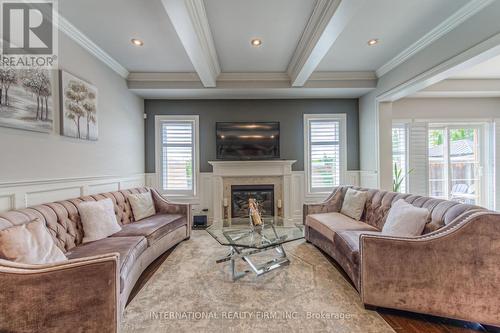 3360 Roma Avenue, Burlington (Alton), ON - Indoor Photo Showing Living Room With Fireplace