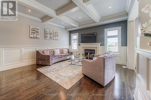 3360 Roma Avenue, Burlington, ON - Indoor Photo Showing Living Room With Fireplace