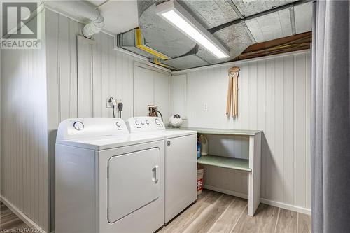 Lower Level Laundry/Storage & Utility Room - 249 George Street, South Bruce Peninsula, ON - Indoor Photo Showing Laundry Room