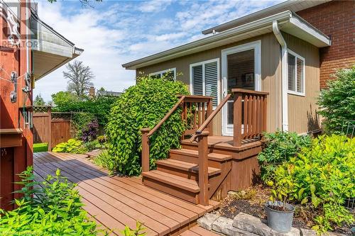 Off the sunroom - 249 George Street, South Bruce Peninsula, ON - Outdoor With Deck Patio Veranda With Exterior