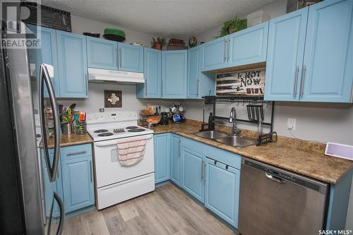 210 512 4Th Avenue N, Saskatoon, SK - Indoor Photo Showing Kitchen With Double Sink