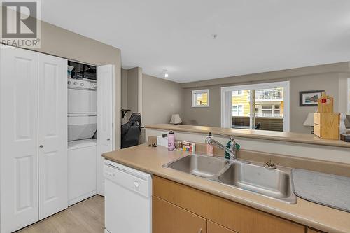 567 Yates Road Unit# 201, Kelowna, BC - Indoor Photo Showing Kitchen With Double Sink