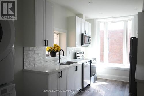 55 Cayuga Street, Brantford, ON - Indoor Photo Showing Kitchen With Double Sink