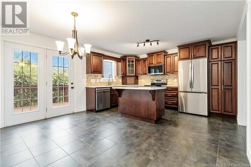 23 Deerfield Drive, Moncton, NB - Indoor Photo Showing Kitchen With Stainless Steel Kitchen