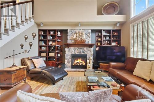 55 Ironside Court E, Ottawa, ON - Indoor Photo Showing Living Room With Fireplace