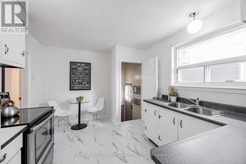 43 Ashfield Drive, Toronto (Eringate-Centennial-West Deane), ON - Indoor Photo Showing Kitchen With Double Sink