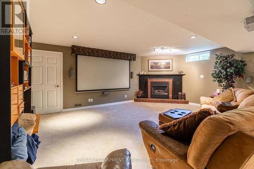 47 Woodend Drive, Hamilton, ON - Indoor Photo Showing Living Room With Fireplace