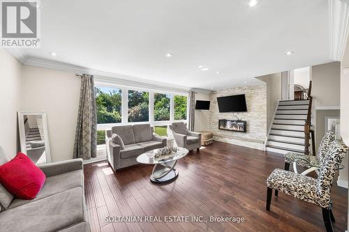 3 Alamosa Drive, Toronto (Bayview Village), ON - Indoor Photo Showing Living Room With Fireplace