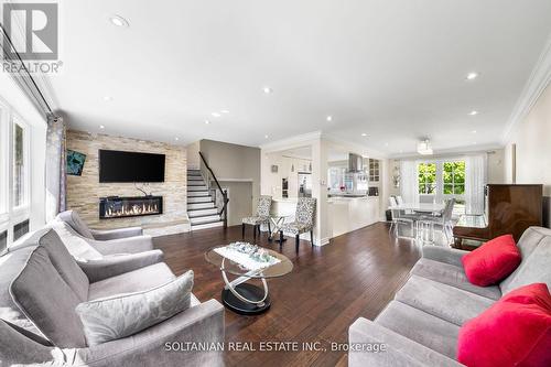 3 Alamosa Drive, Toronto (Bayview Village), ON - Indoor Photo Showing Living Room With Fireplace