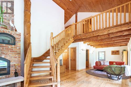 5745 Line 3 N, Midland, ON - Indoor Photo Showing Other Room With Fireplace