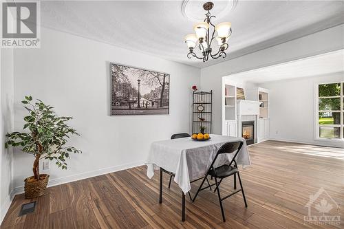 728 Glen Tay Road, Perth, ON - Indoor Photo Showing Dining Room With Fireplace