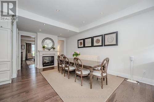 263 Hanover Street, Oakville, ON - Indoor Photo Showing Dining Room With Fireplace